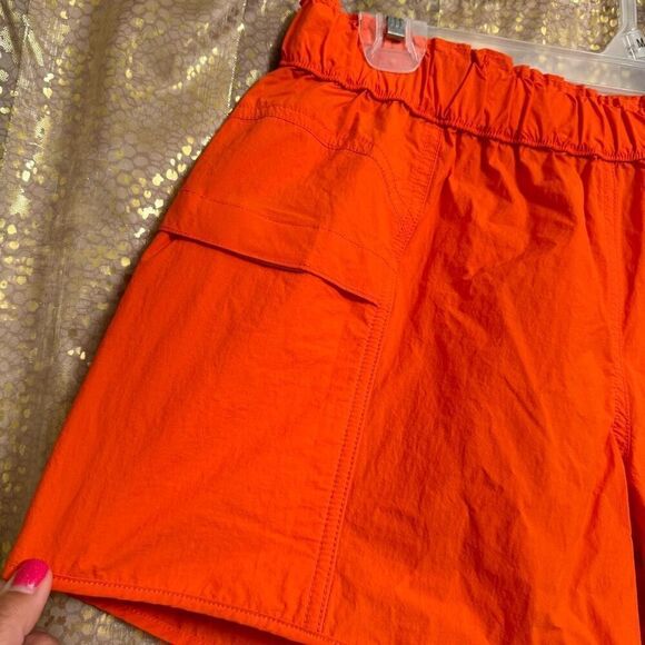 Free People Movement In The Wild Orange Cayanne Shorts Small NWOT - Picture 3 of 8